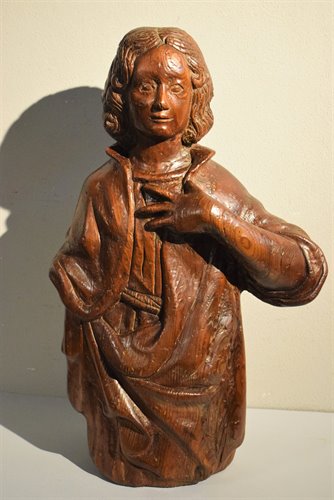 Sculpture en bois -  Saint Jean.
